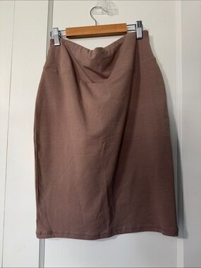 Forever 21 Taupe Brown Pencil Skirt